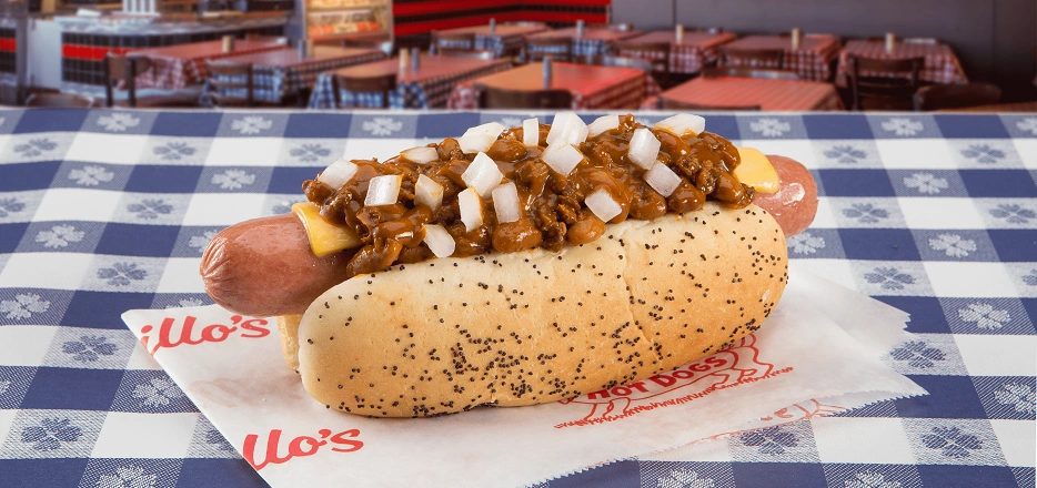 Portillo's Menu 12 Jumbo Chili Cheese Dog